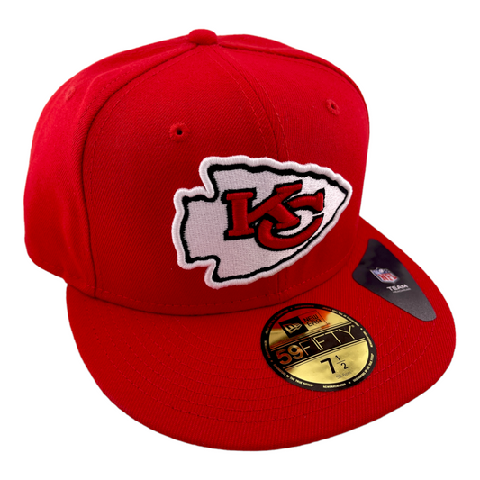 New Era Kansas City Chiefs Classic Omaha Main Red/Grey UV 59Fifty Fitted Hat Cap