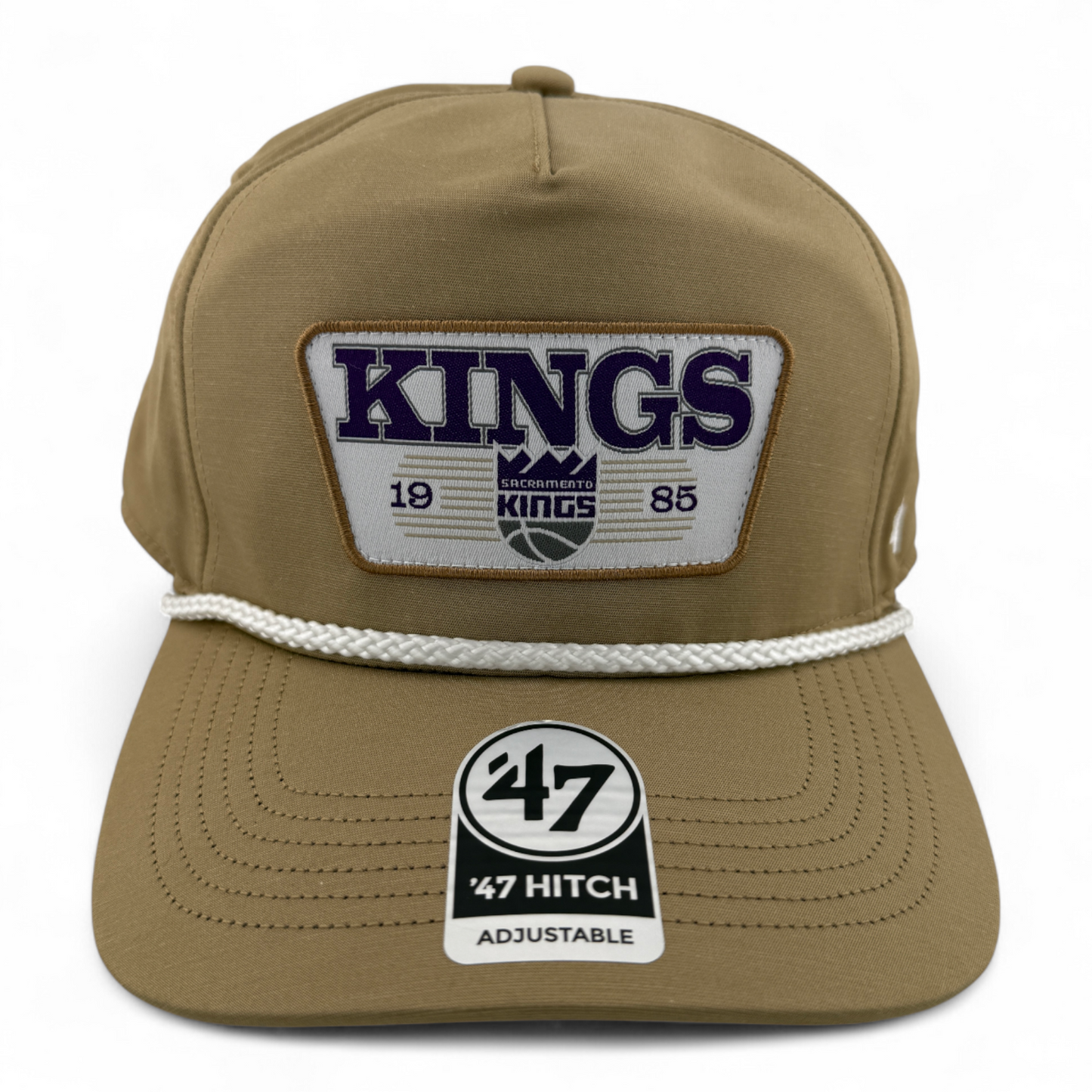 '47 Brand Sacramento Kings NBA Khaki Tan Rope A-Frame Hitch Snapback Adjustable