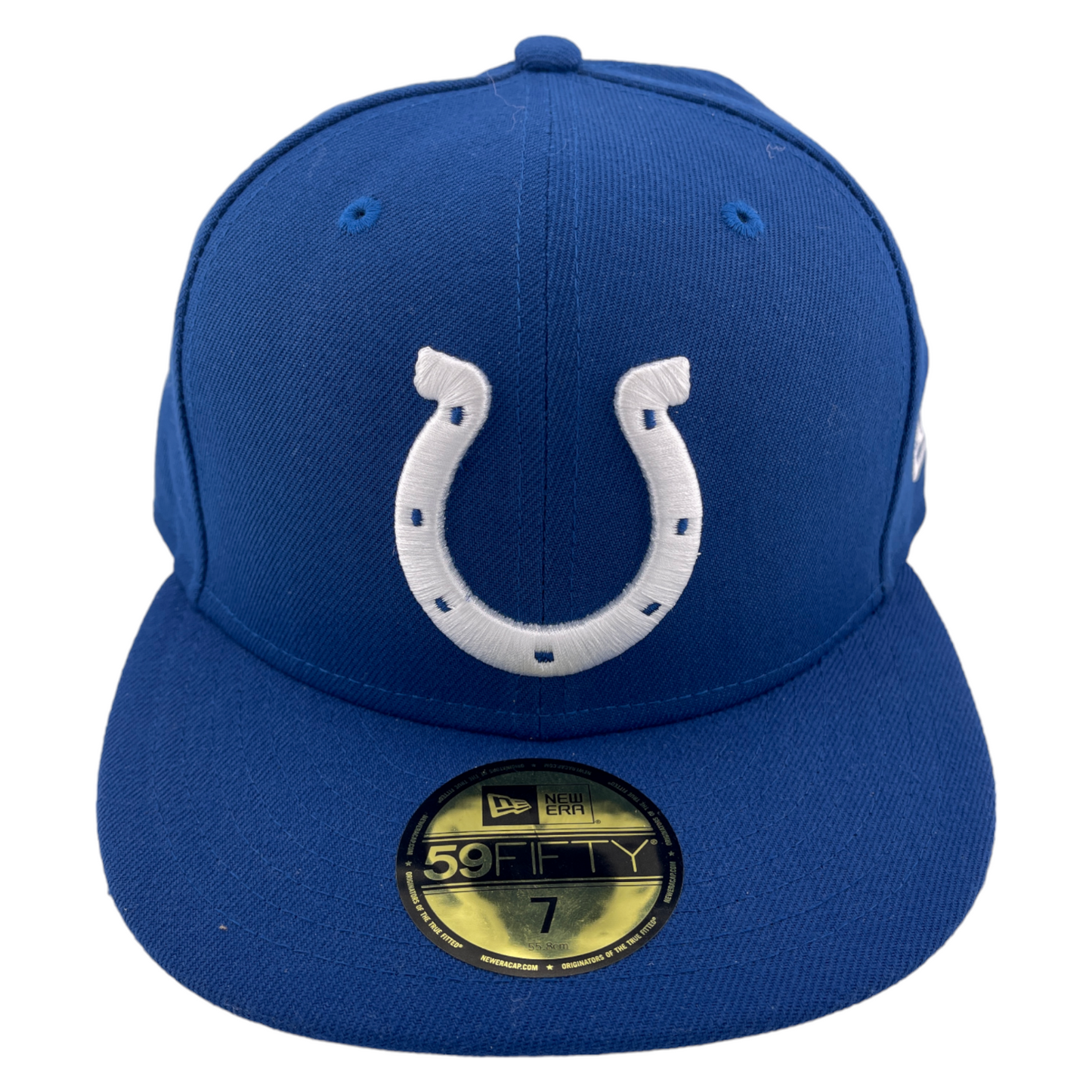 New Era Indianapolis Colts Classic Omaha Main Blue/Grey UV 59Fifty Fitted Hat Cap