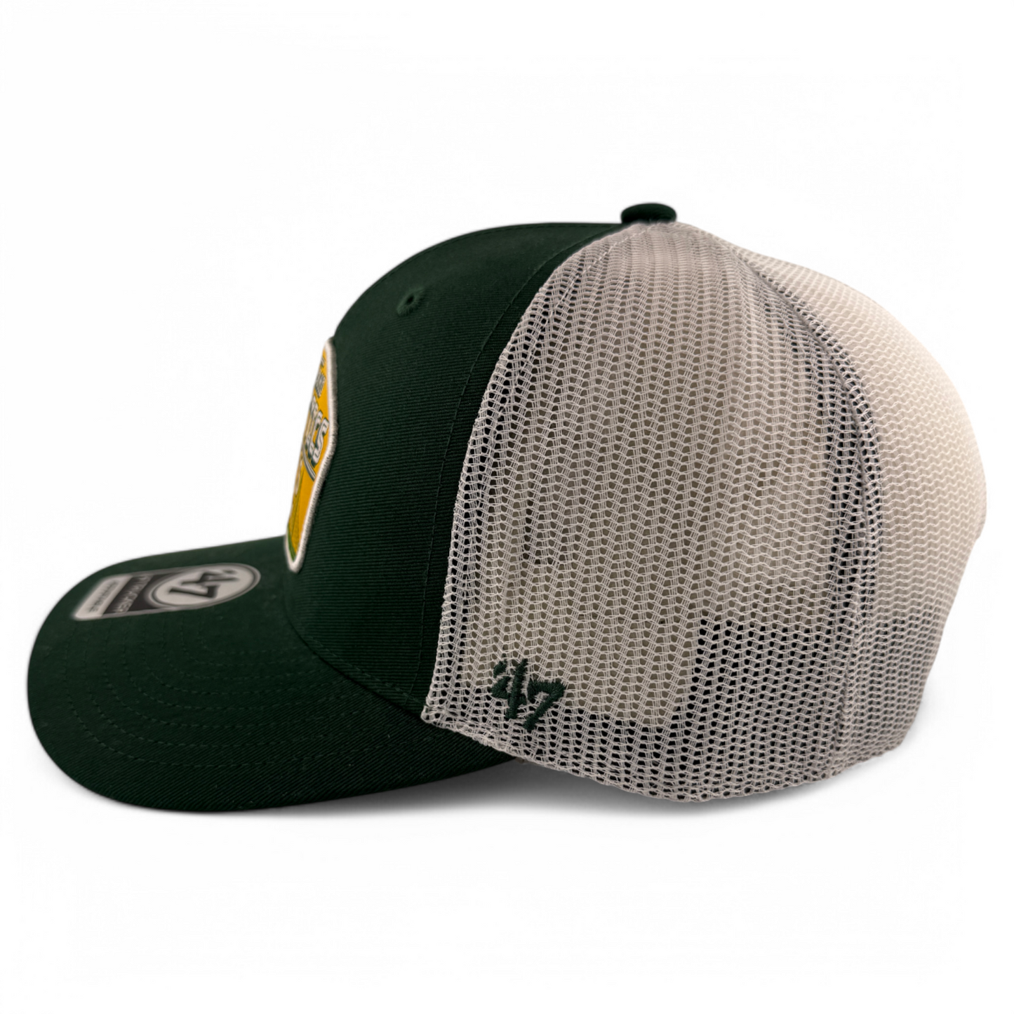 '47 Brand Oakland Athletics A's MLB Region Patch Trucker Snapback Mesh Back Hat