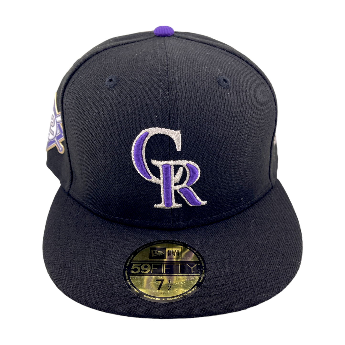 New Era Colorado Rockies #42 Jackie Robinson Day Black UV 59FIFTY Fitted Hat Cap