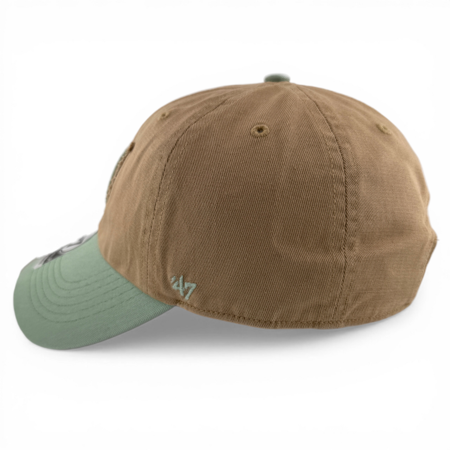 '47 Brand Worcester Red Sox WooSox MiLB Khaki Tan Clean Up Adjustable Dad Hat