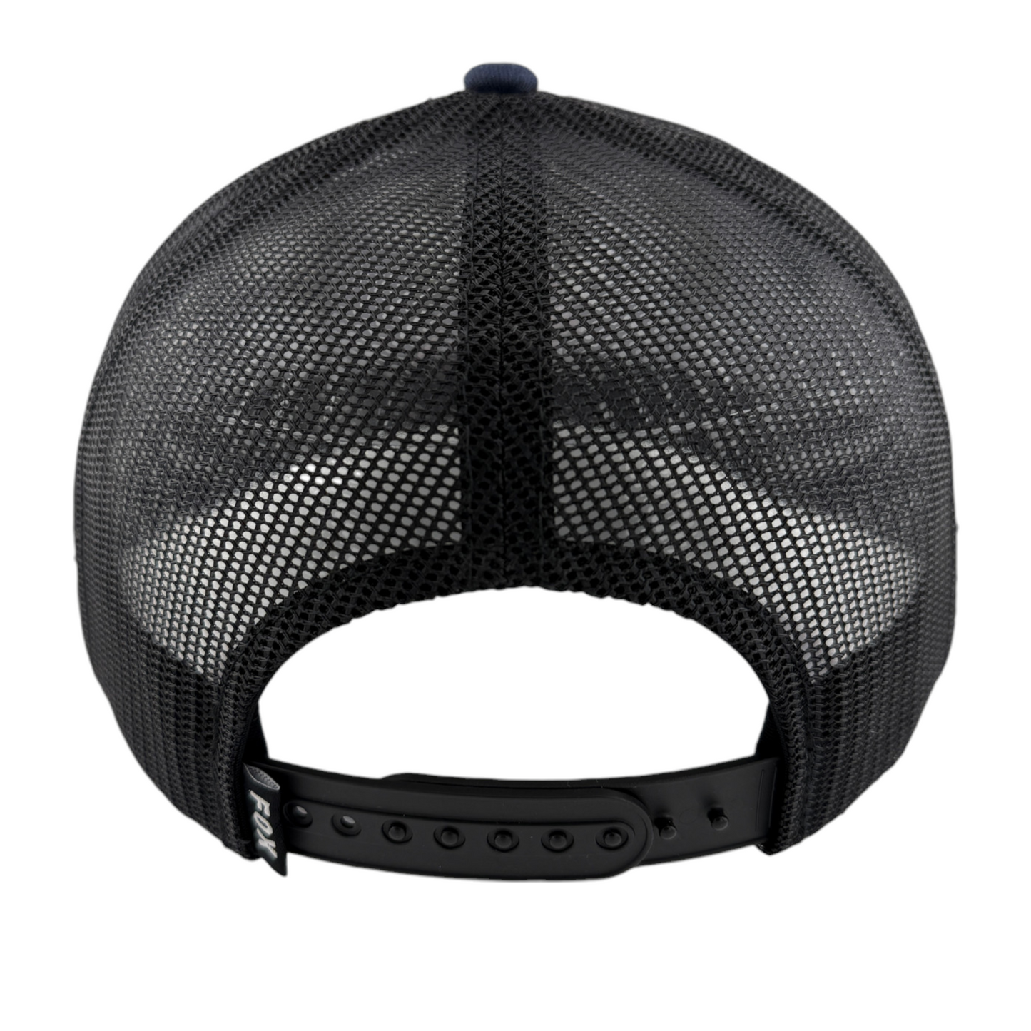 Fox Racing Head Navy Blue A-Frame Mesh Back Trucker Adjustable Snapback Hat Cap