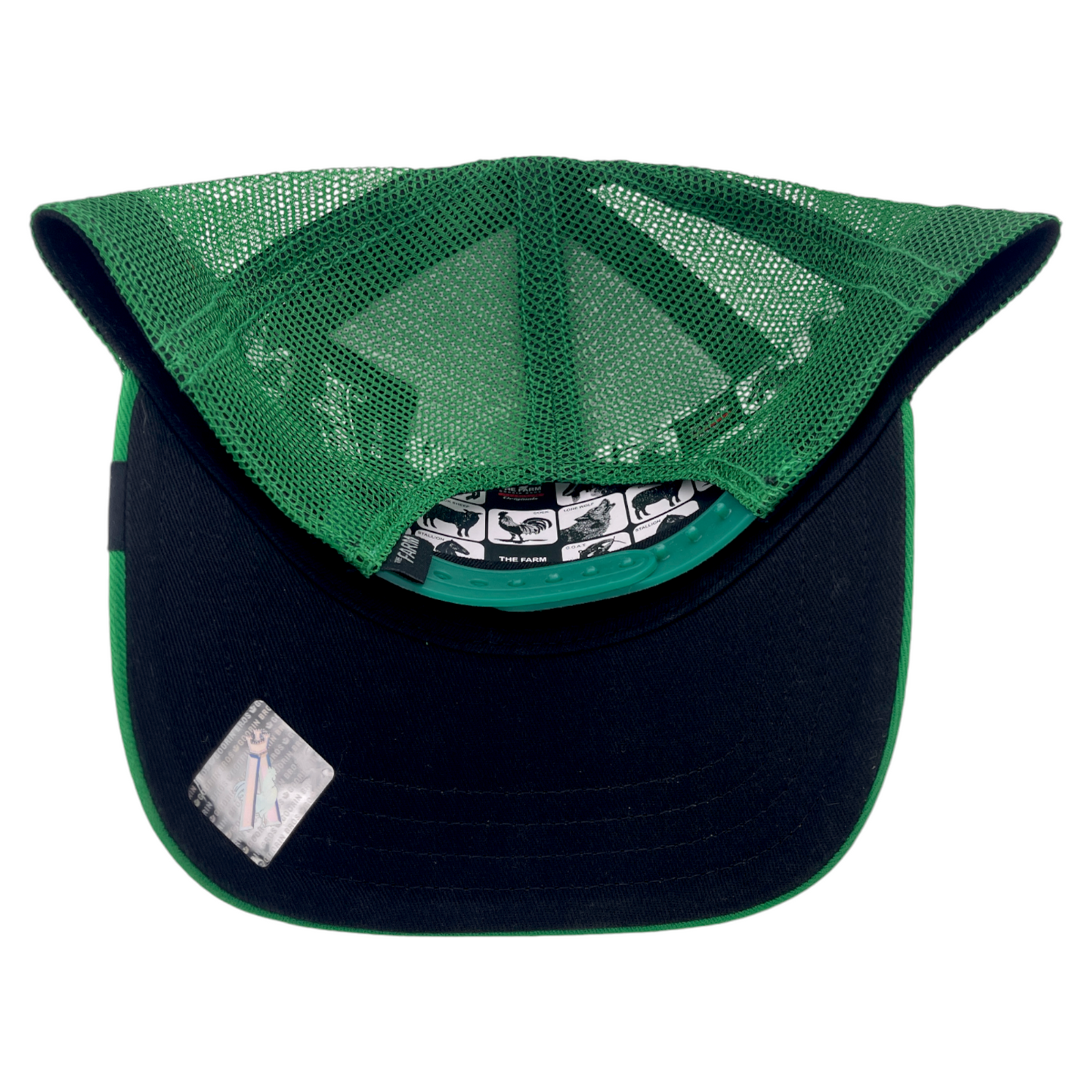 Goorin Bros The Reefer Sea Turtle Farm Green Mesh Back Trucker Snapback Hat Cap