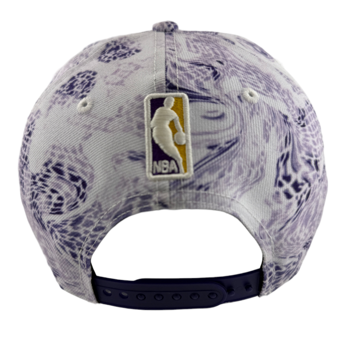 New Era Los Angeles Lakers White Snake A-Frame 9Forty Snapback Adjustable Hat