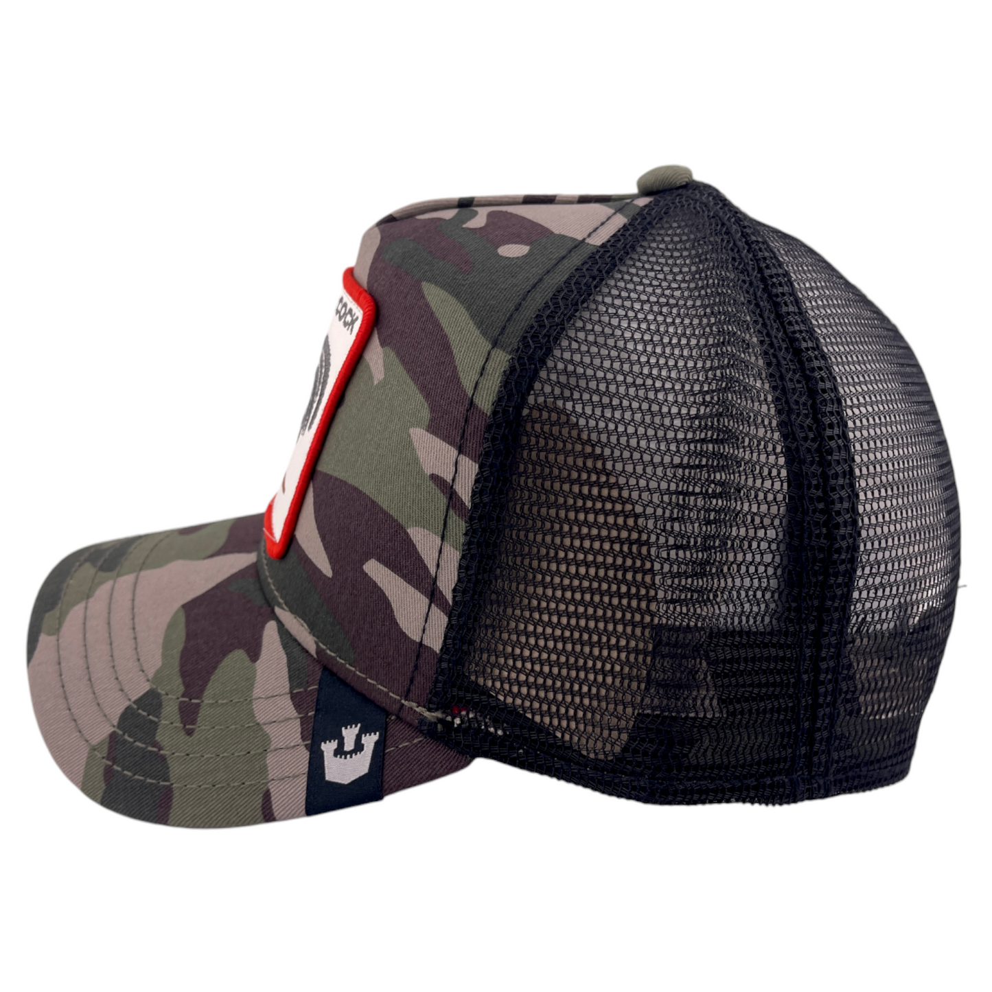 Goorin Bros Cock The Rooster Farm Camo Camouflage Mesh Back Trucker Snapback Hat