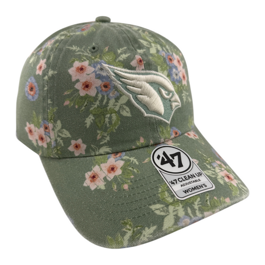 '47 Brand Arizona Cardinals NFL Eucalyptus Floral Clean Up Womens Adjustable Hat