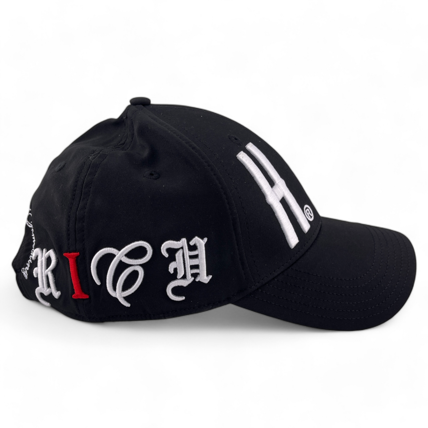 Hoodrich OG Heat Sport Logo with Internal Zipper Pocket Black Adjustable Hat Cap