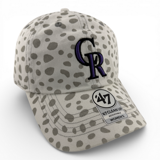 '47 Brand Colorado Rockies MLB Cheetah Clean Up Women's Adjustable Dad Hat Cap