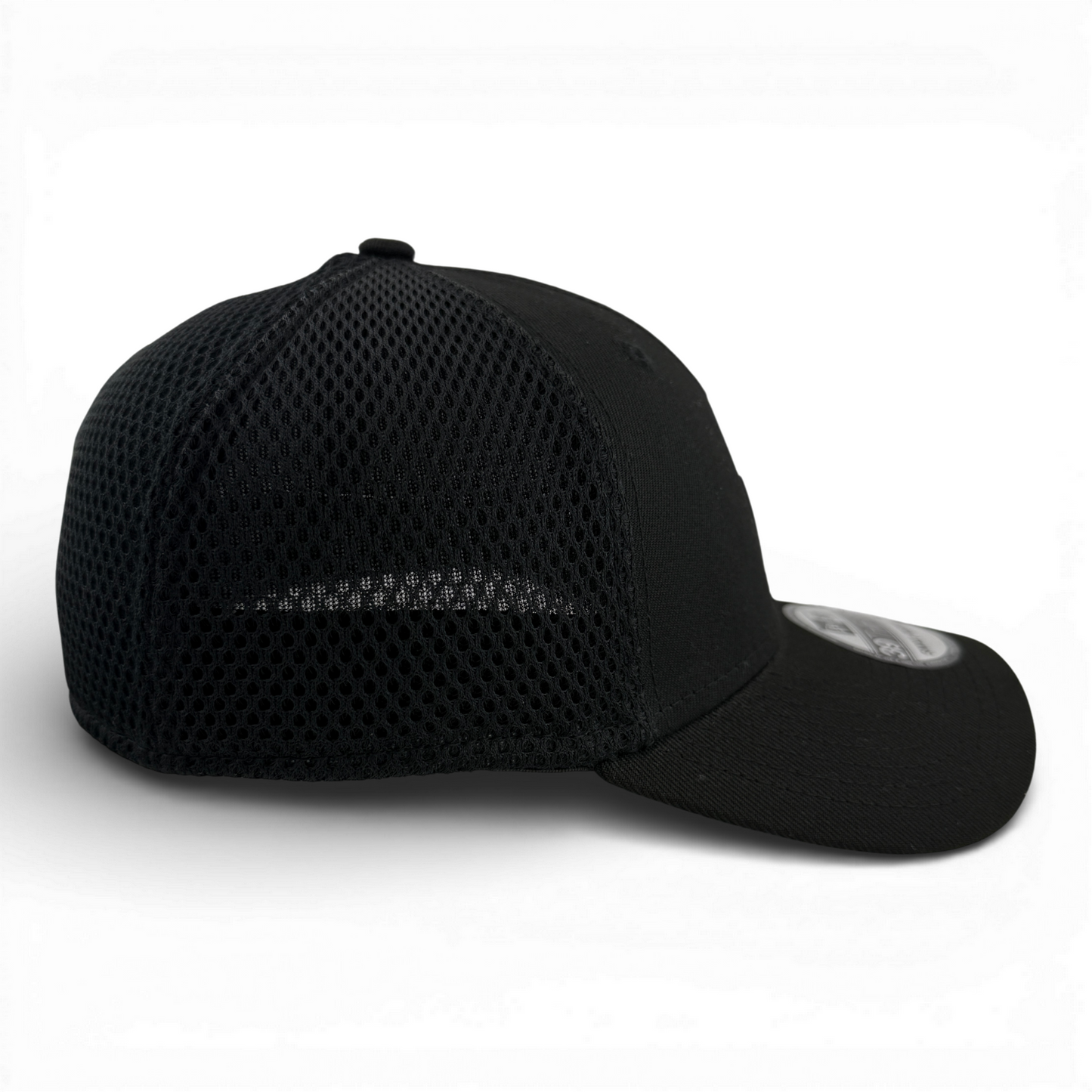 New Era Philadelphia Phillies Black White Logo Neo Mesh 39Thirty Flex Fit Ha