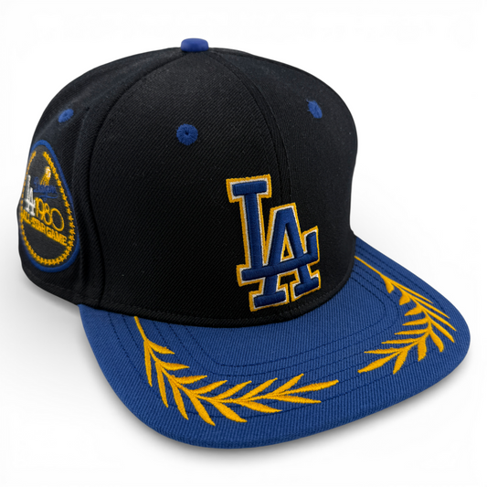 Pro Standard Los Angeles Dodgers MLB Gold Leaf Floral Adjustable Snapback Hat