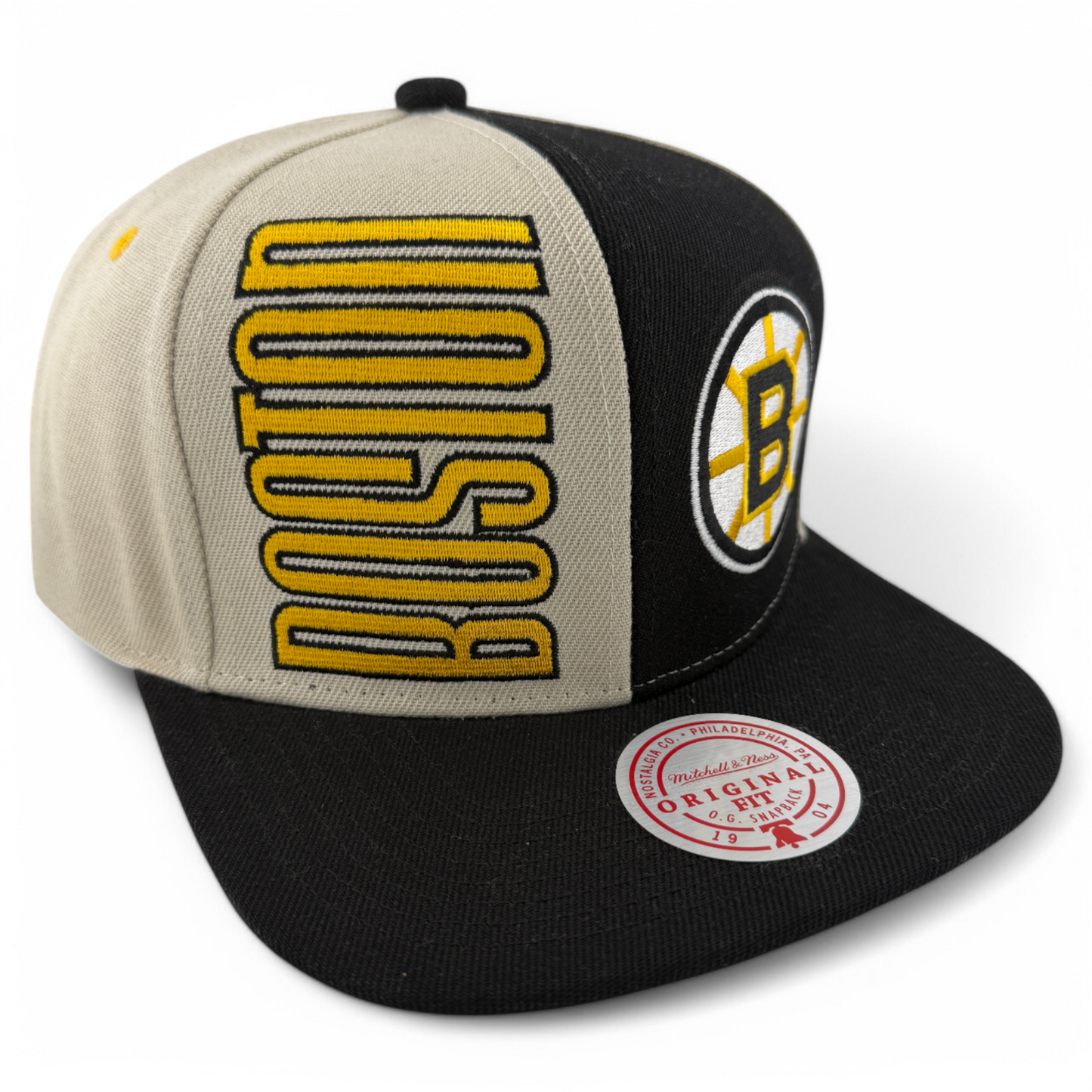 Mitchell & Ness Boston Bruins NHL Pop Panel Original Fit Snapback Hat Cap