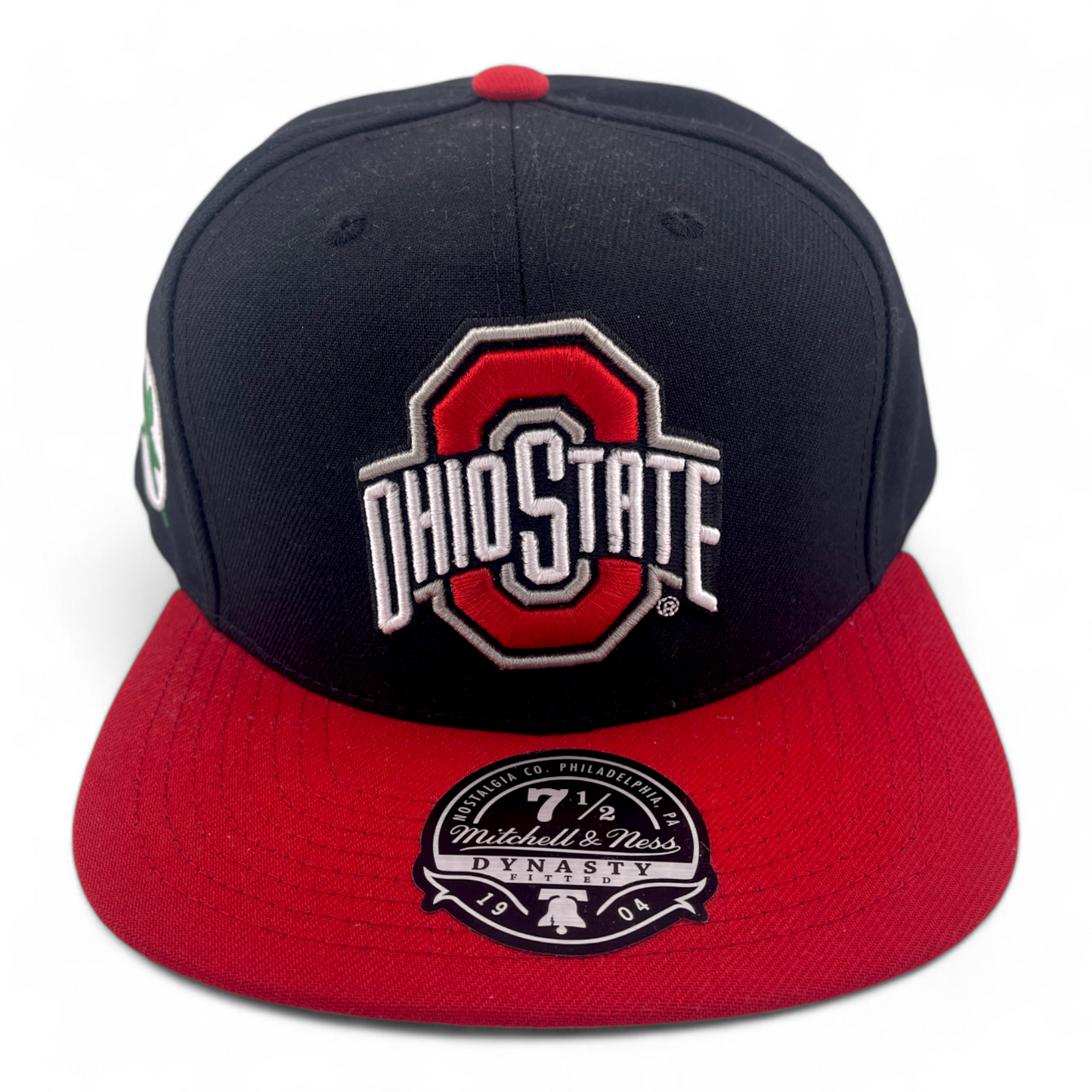 Mitchell & Ness The Ohio State Buckeyes NCAA Core Side Side Patch Fitted Hat Cap