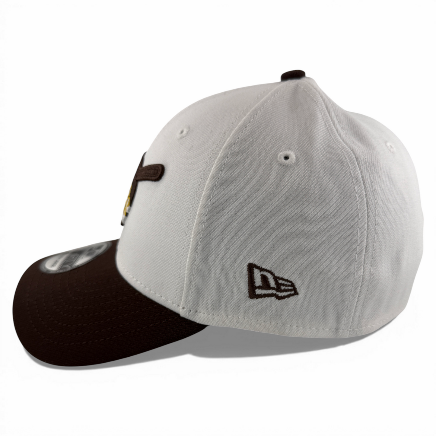 New Era San Diego Padres MLB Swinger Combo Logo Brown 39Thirty Flex Fit Hat Cap