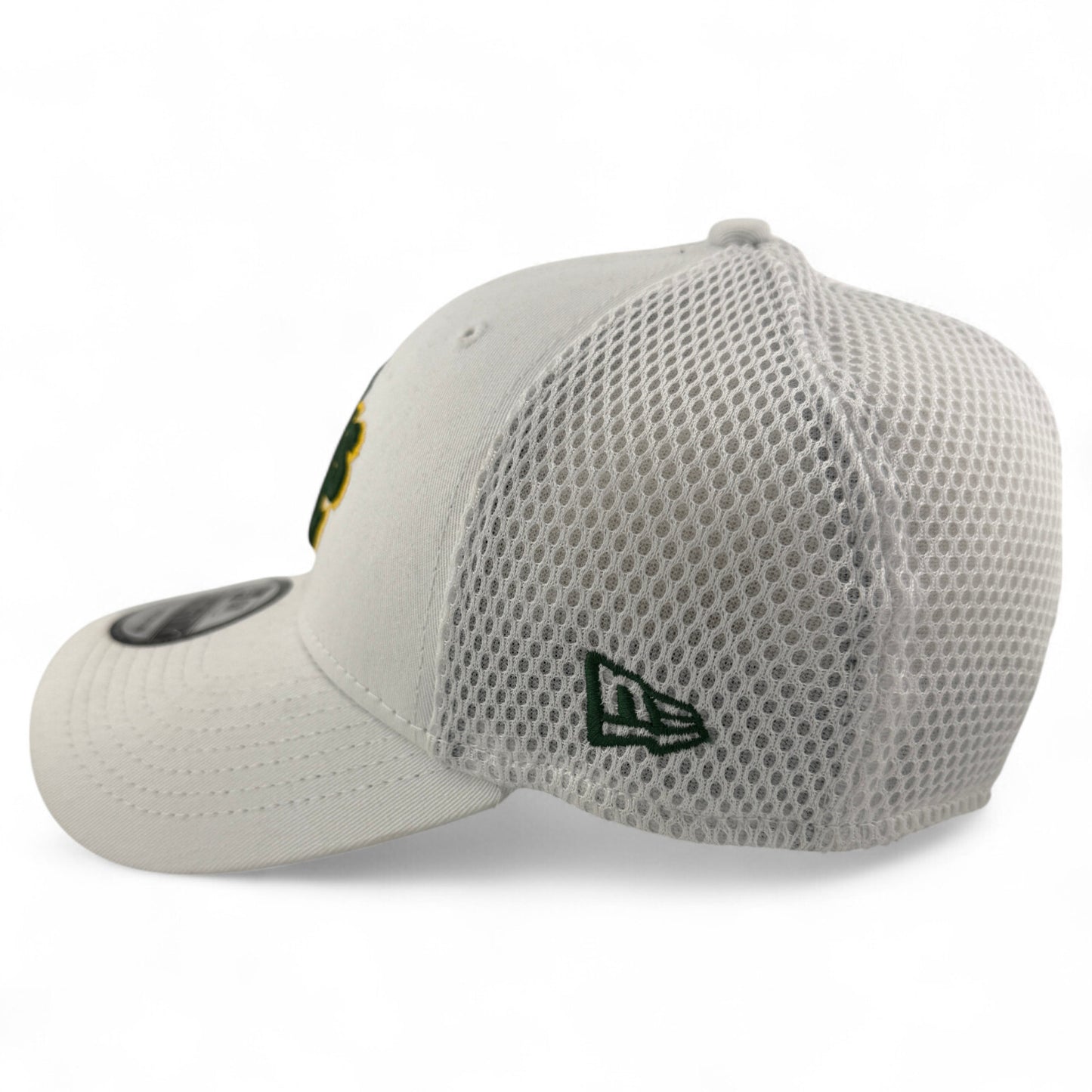 New Era Oakland Athletics A's MLB White Neo Mesh 39Thirty Stretch Fit Hat Cap