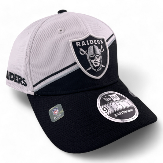 New Era Las Vegas Raiders NFL 2023 Sideline 9Forty Stretch-Snap Snapback Hat Cap