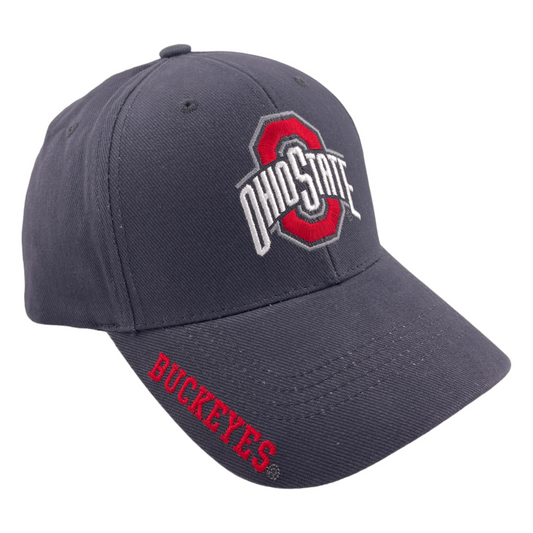 Ohio State University Buckeyes Logo Gray Authentic Headwear Adjustable Hat Cap