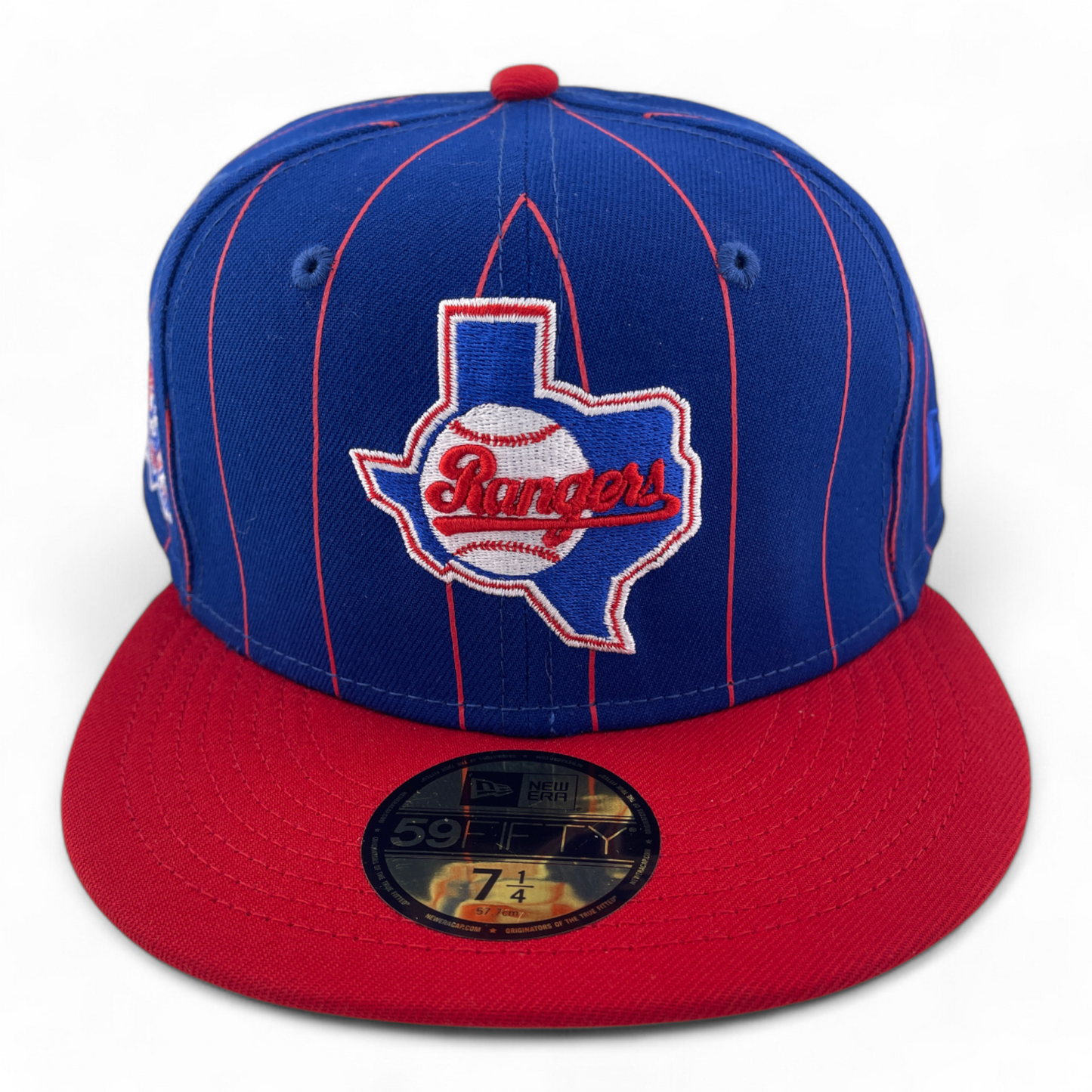 New Era Texas Rangers MLB Arlington Stadium Team Pinstripe 59FIFTY Fitted Hat