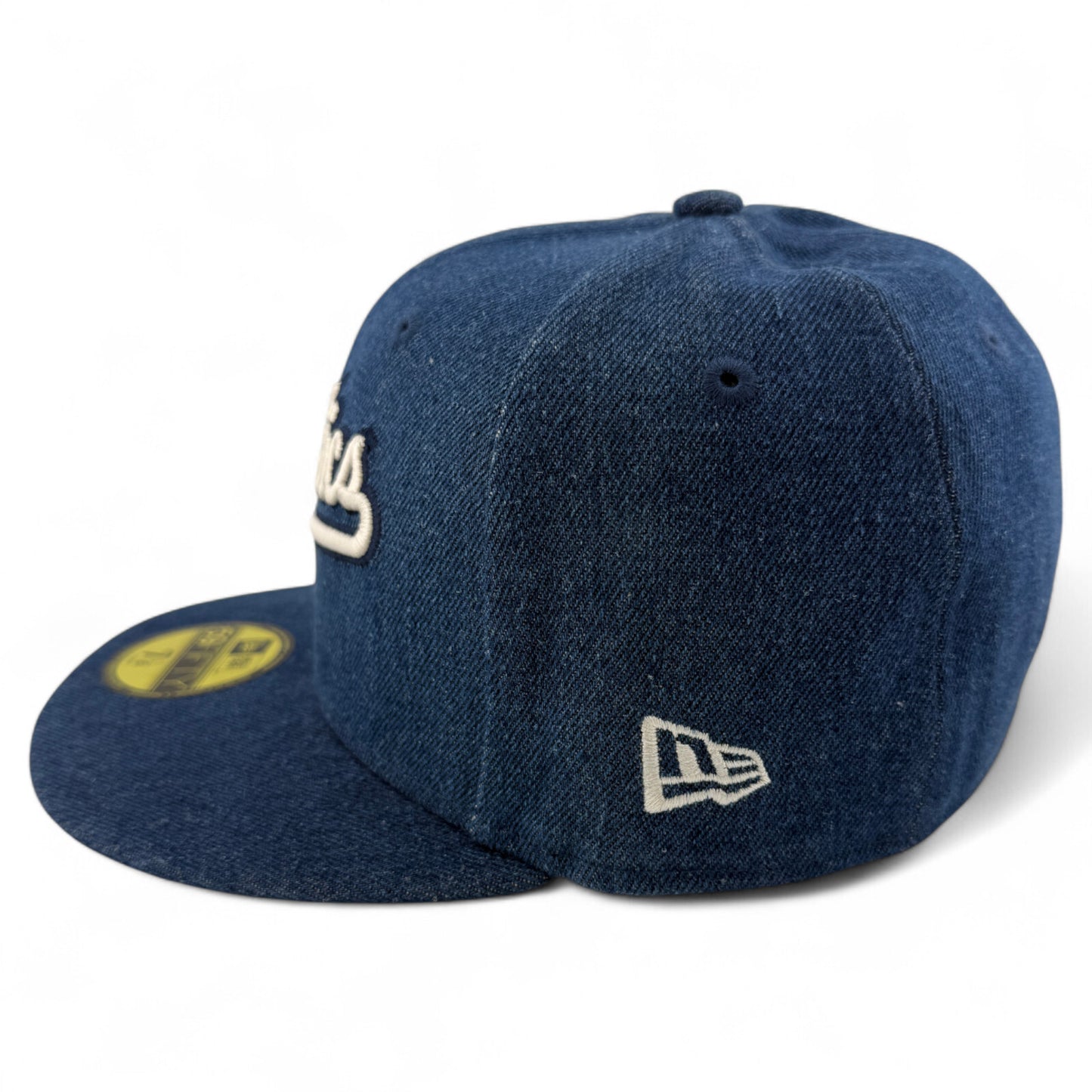 New Era Oakland Athletics A's MLB Denim 1989 World Series 59FIFTY Fitted Hat Cap