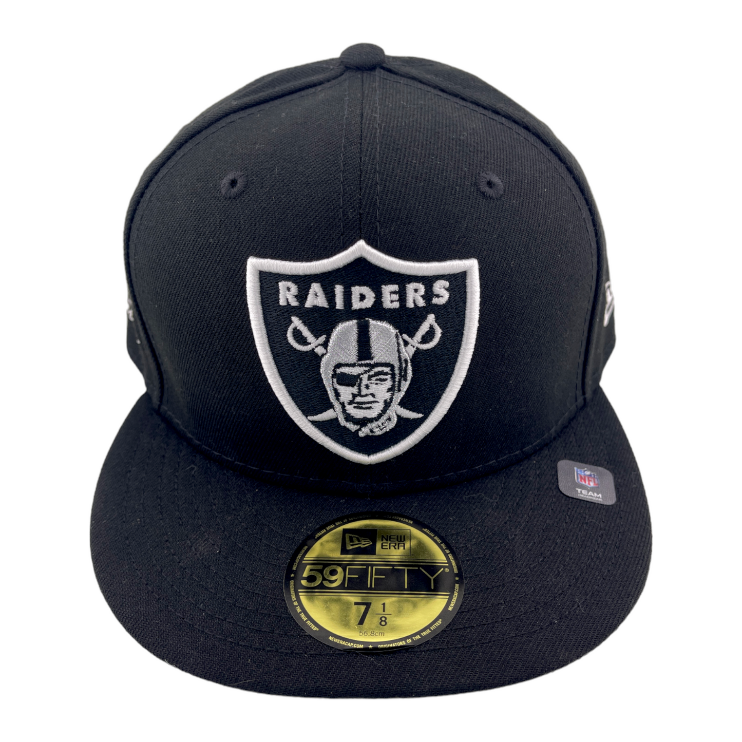 New Era Las Vegas Raiders Raider Nation Black/Grey UV Logo SW 59Fifty Fitted Hat Cap