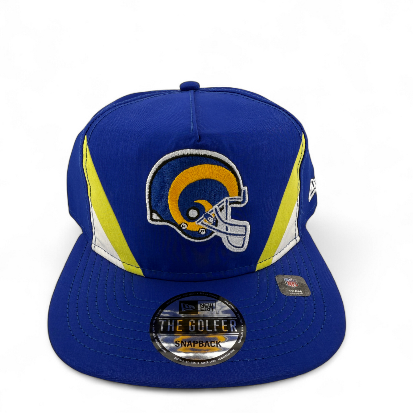 New Era Los Angeles Rams NFL Retro Nylon Golfer A-Frame Snapback Adjustable Hat