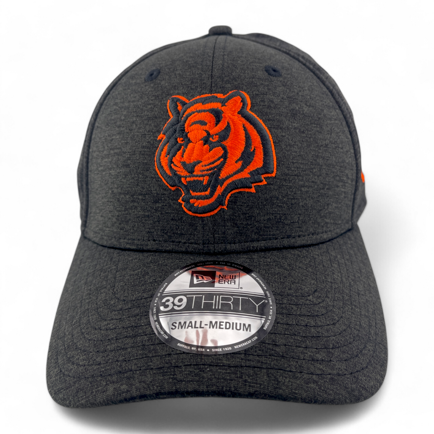 New Era Cincinnati Bengals NFL Shadow Land Heathered Grey 39Thirty Flex Fit Hat