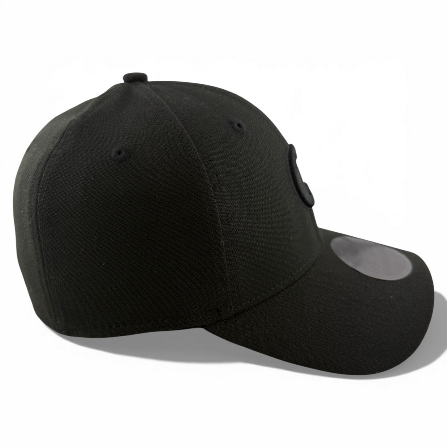 New Era Chicago Cubs MLB All Blackout Blacked Out Logo 39Thirty Flex Fit Hat Cap