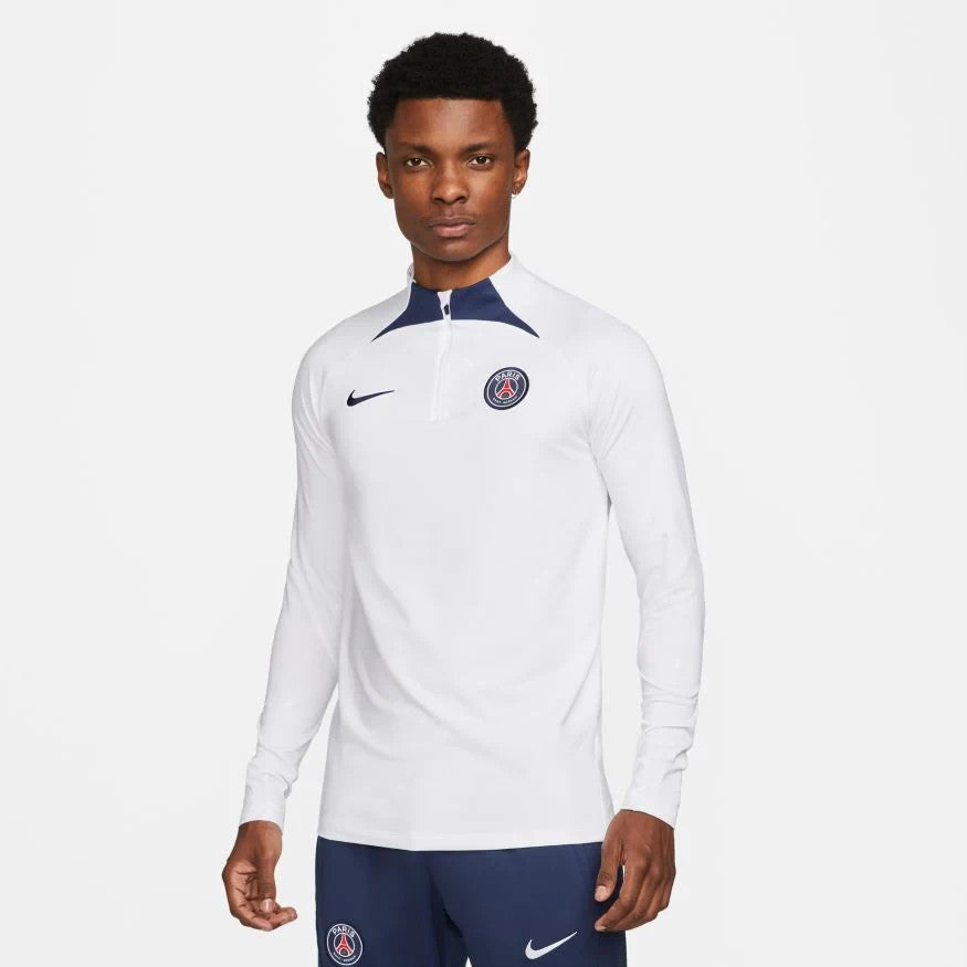 Nike Paris Saint Germain Strike Dri-FIT Soccer Drill Top Zip DM2458-101 Men's XL
