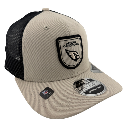 New Era Arizona Cardinals Khaki Tan Trucker 9Seventy Snapback Adjustable Hat