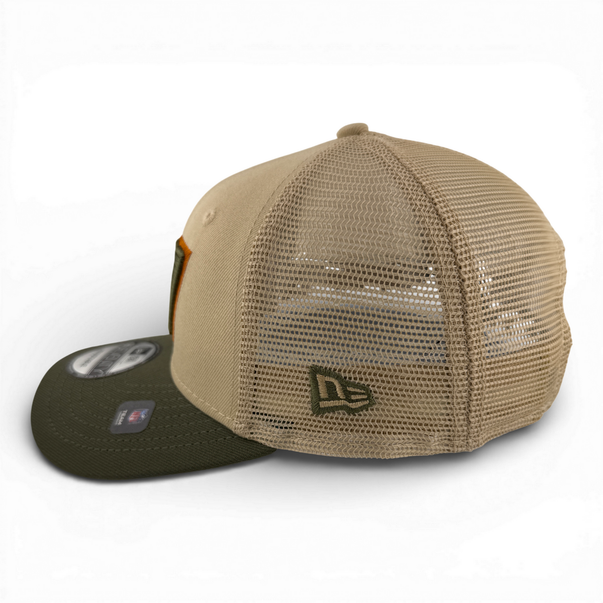 New Era Washington Commanders Olive/Tan Trucker 9Seventy Snapback Adjustable Hat