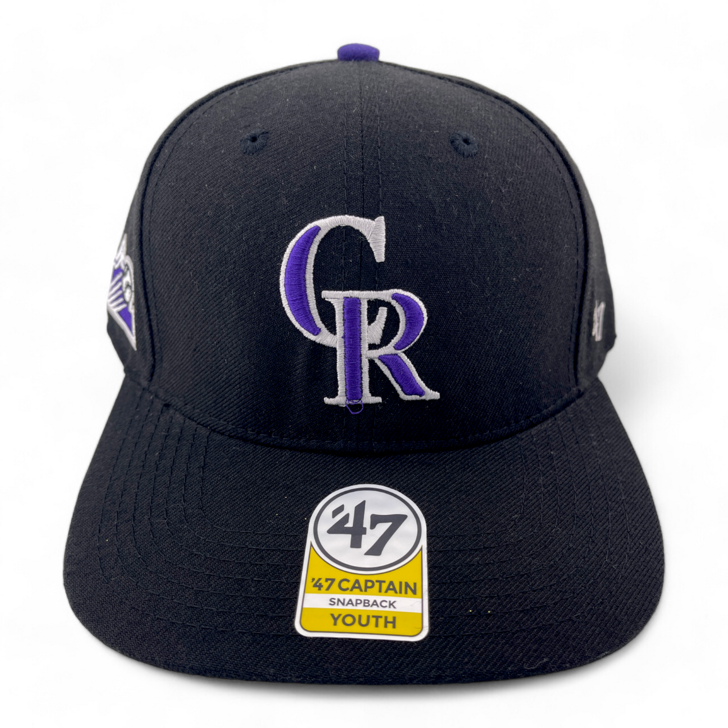 '47 Brand Colorado Rockies Sure Shot Captain Adjustable Snapback Hat Cap Youth