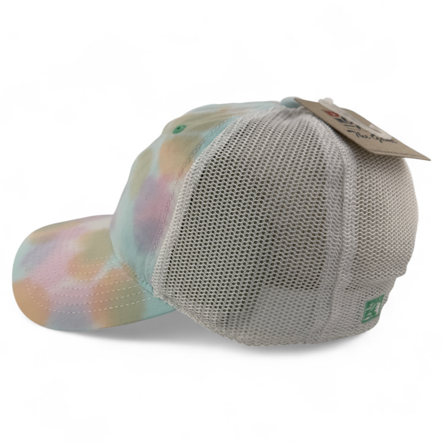 The Game GB470 Sorbet Tie Dye Trucker Mesh Back Snapback Adjustable Dad Hat Cap