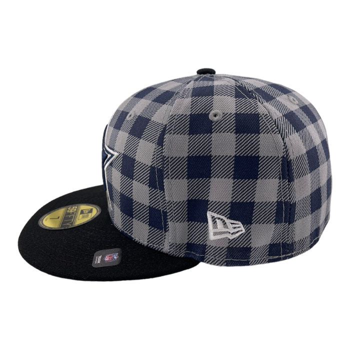 New Era Dallas Cowboys Pro Image Plaid Checkered Side Patch 59FIFTY Fitted Hat Cap