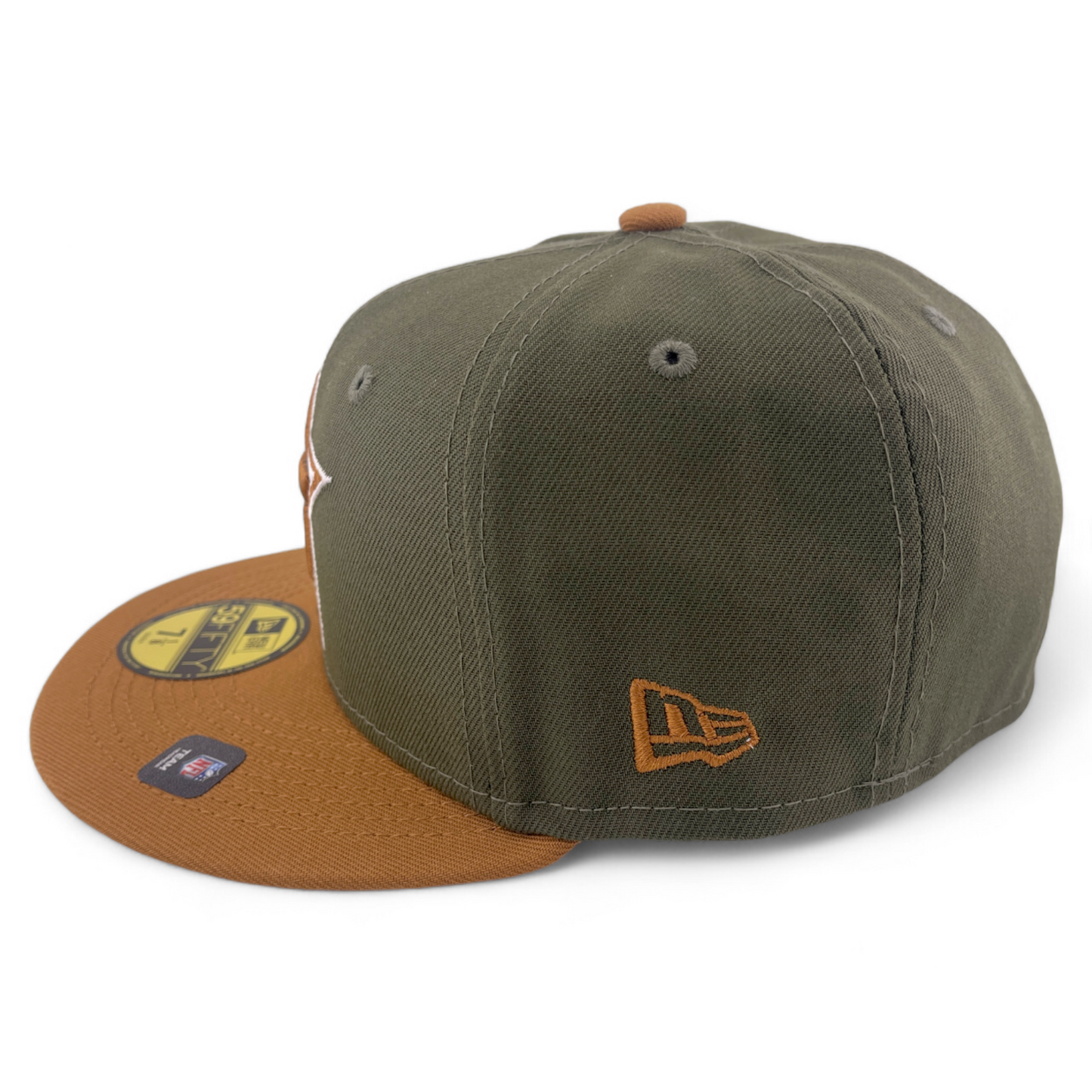 New Era Dallas Cowboys NFL 2-Tone Color Pack Olive/Brown 59Fifty Fitted Hat Cap