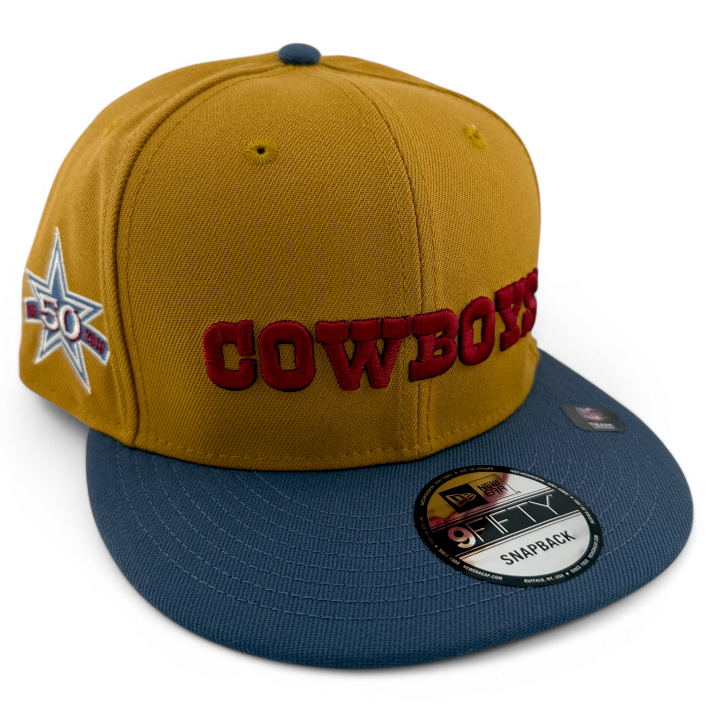 New Era Dallas Cowboys NFL Panama Tan 9FIFTY Snapback Adjustable Hat Cap