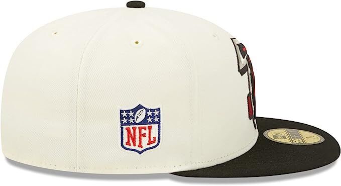 New Era Atlanta Falcons 2022 Sideline NFL Cream 59FIFTY Fitted Hat Cap