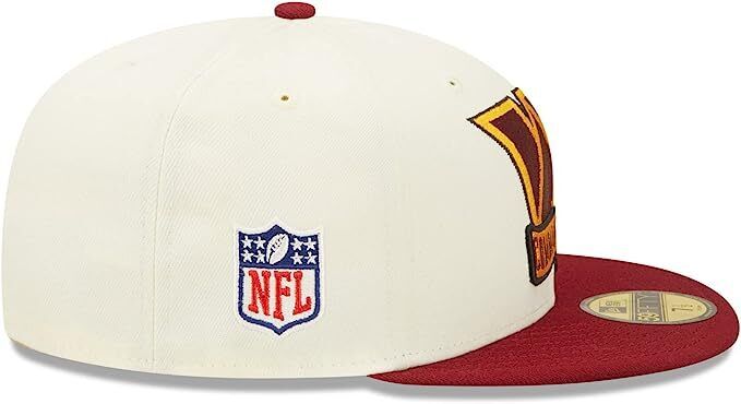 New Era Washington Commanders 2022 Sideline NFL Cream 59FIFTY Fitted Hat Cap