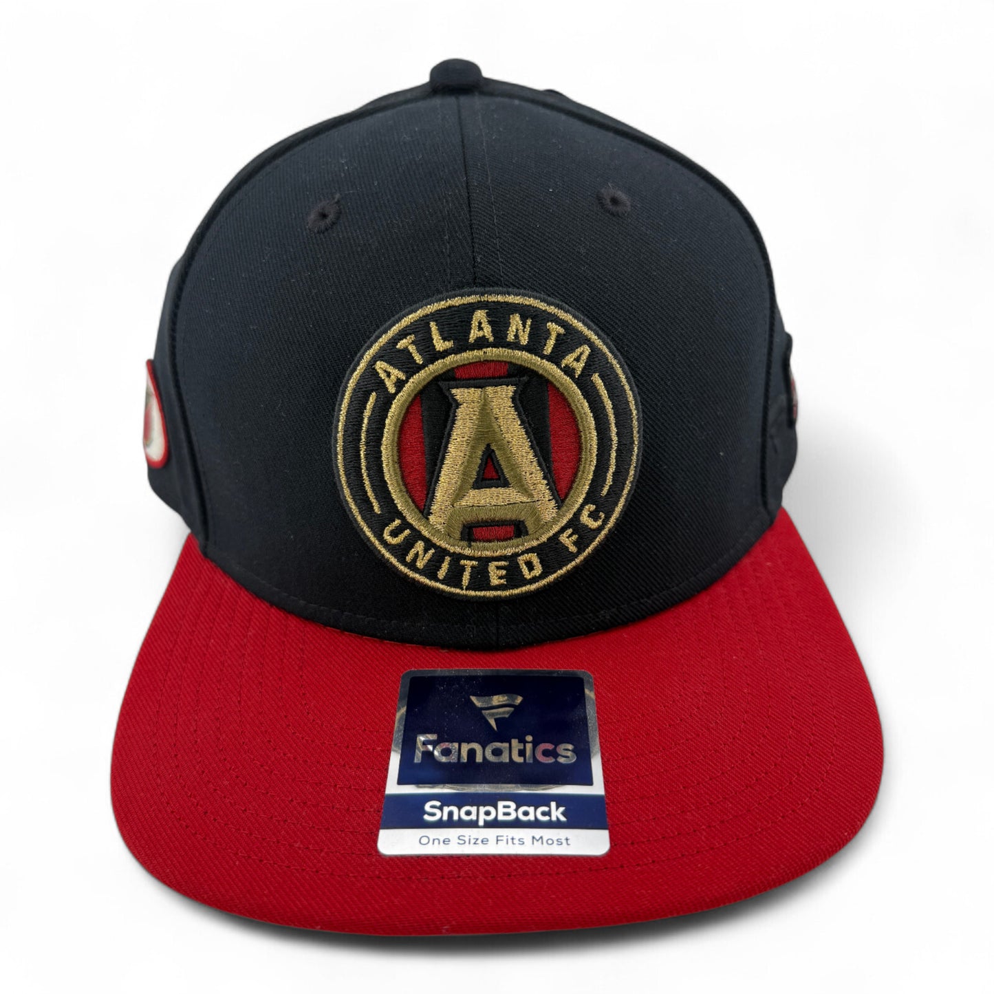 Fanatics Atlanta United FC MLS Garnet Side Patches Adjustable Snapback Hat Cap