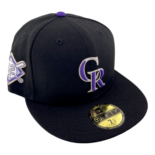 New Era Colorado Rockies #42 Jackie Robinson Day Black UV 59FIFTY Fitted Hat Cap