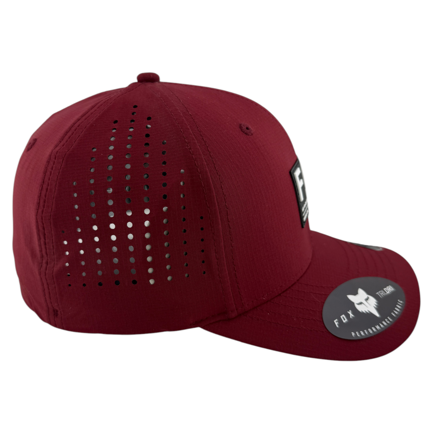 Fox Racing Non Stop Tech Maroon Burgundy Sport Neo Mesh Stretch Flex Fit Hat Cap