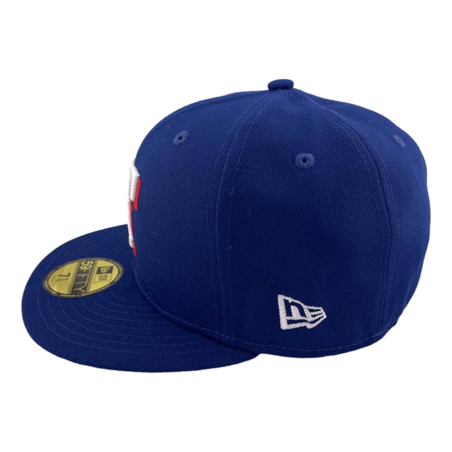 New Era Texas Rangers 50th Anniversary Patch Blue/Black UV 59FIFTY Fitted Hat Cap