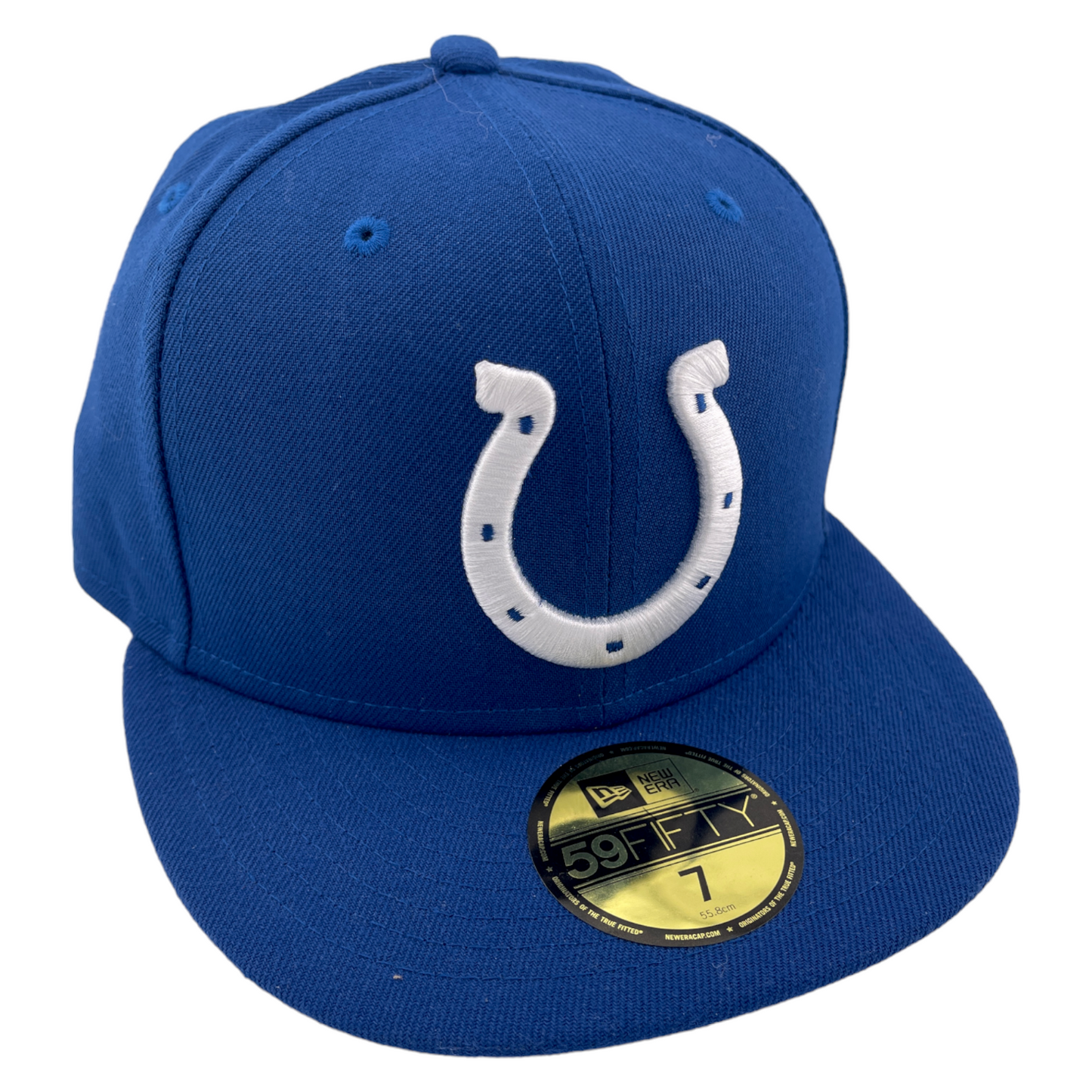 New Era Indianapolis Colts Classic Omaha Main Blue/Grey UV 59Fifty Fitted Hat Cap