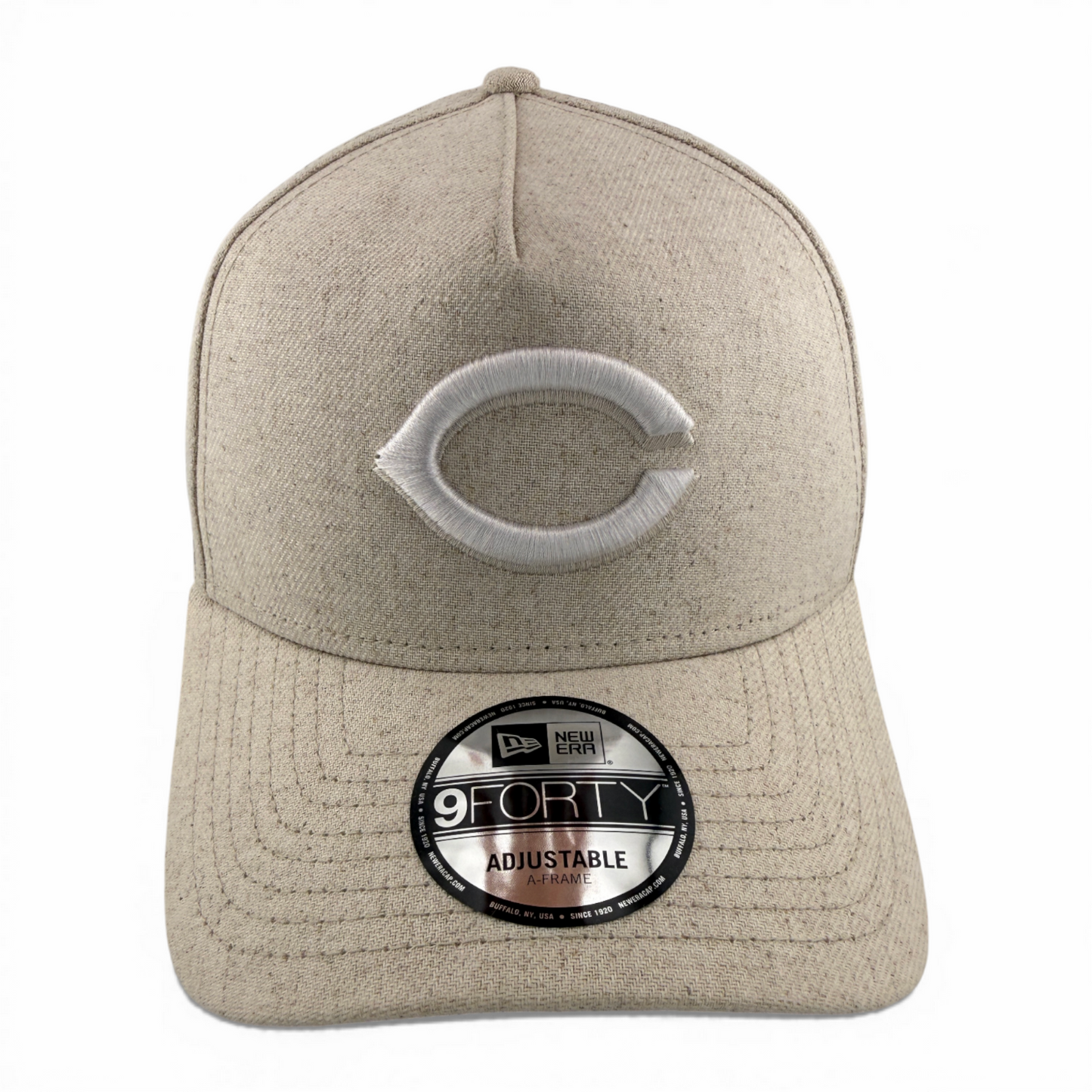 New Era Cincinnati Reds MLB Oat Hemp Tan A-Frame 9Forty Snapback Adjustable Hat