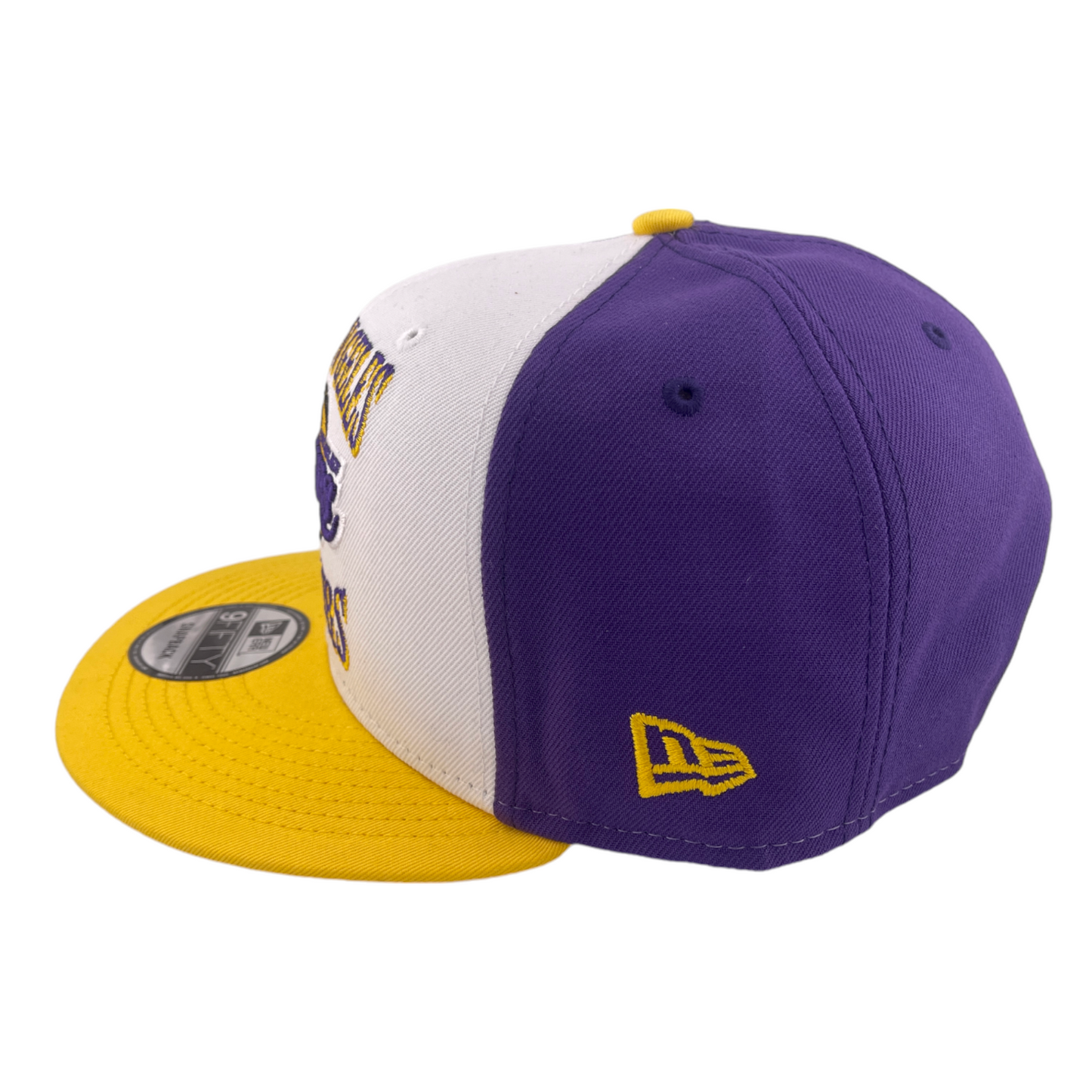 New Era Los Angeles Lakers Retro Logo Purple/White/Grey NBA 9FIFTY Snapback Hat Cap