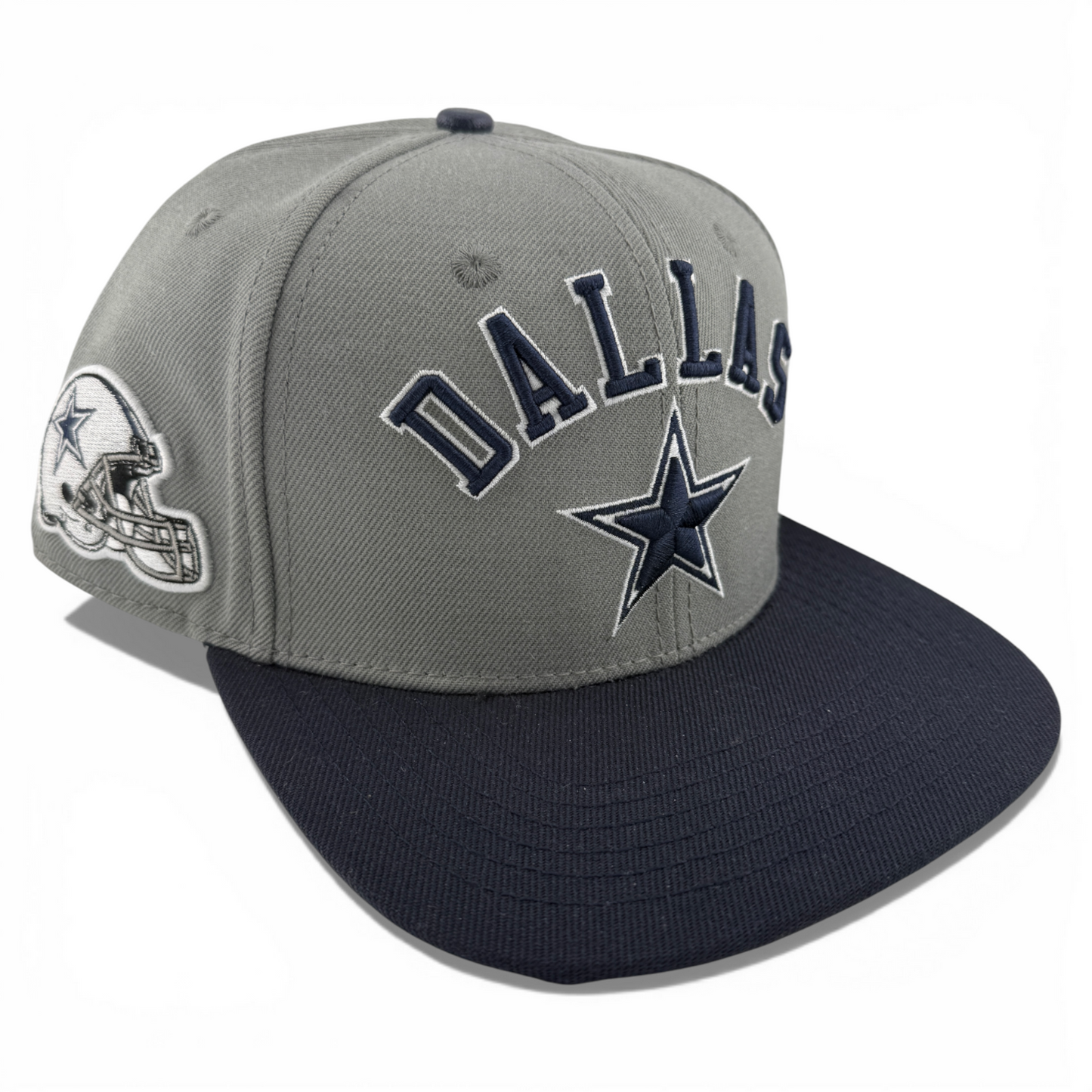 Pro Standard Dallas Cowboys NFL Star Grey/Navy Blue Snapback Adjustable Hat Cap