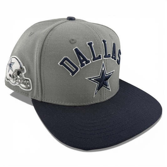 Pro Standard Dallas Cowboys NFL Star Grey/Navy Blue Snapback Adjustable Hat Cap