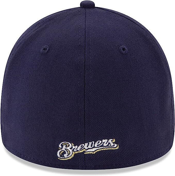 New Era Milwaukee Brewers MLB Team Classic 39Thirty Blue Hat Cap