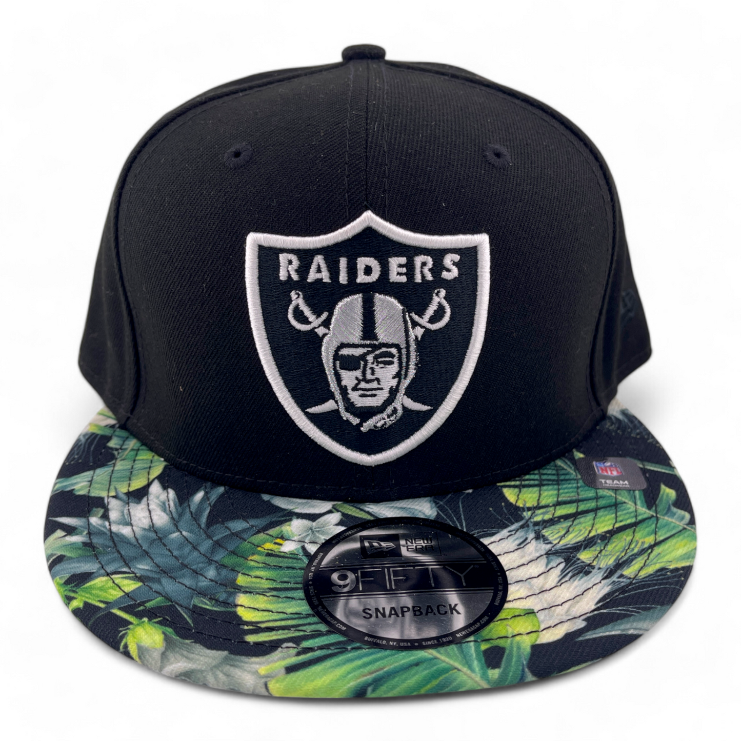 New Era Las Vegas Raiders NFL Floral Brim 9Fifty Trucker Snapback Adjustable Hat