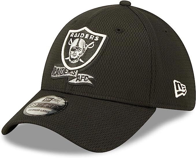 New Era Las Vegas Raiders NFL Sideline Coaches 2022 Neo 39Thirty Stretch Fit Hat Cap