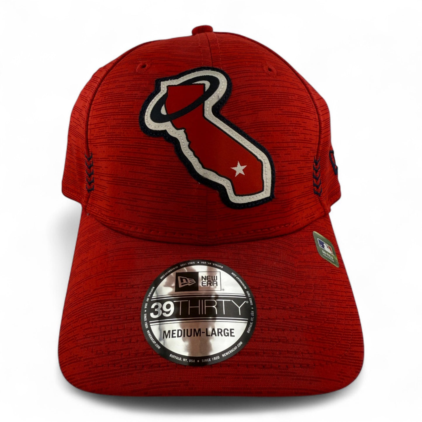 New Era Los Angeles Angels MLB 2024 Clubhouse Red 39Thirty Flex Fit Hat Cap